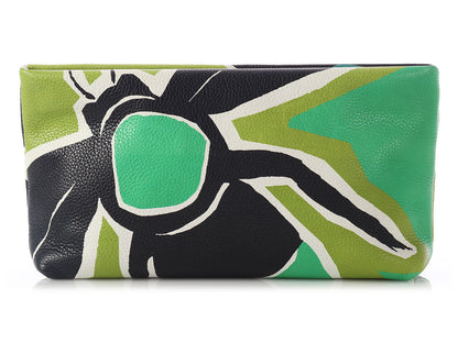 Burberry Bee Prorsum Green Clutch Bag
