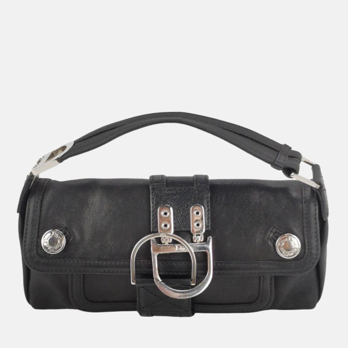 Dior Flight Mini Clutch Bag Black Leather Rovelle Bags