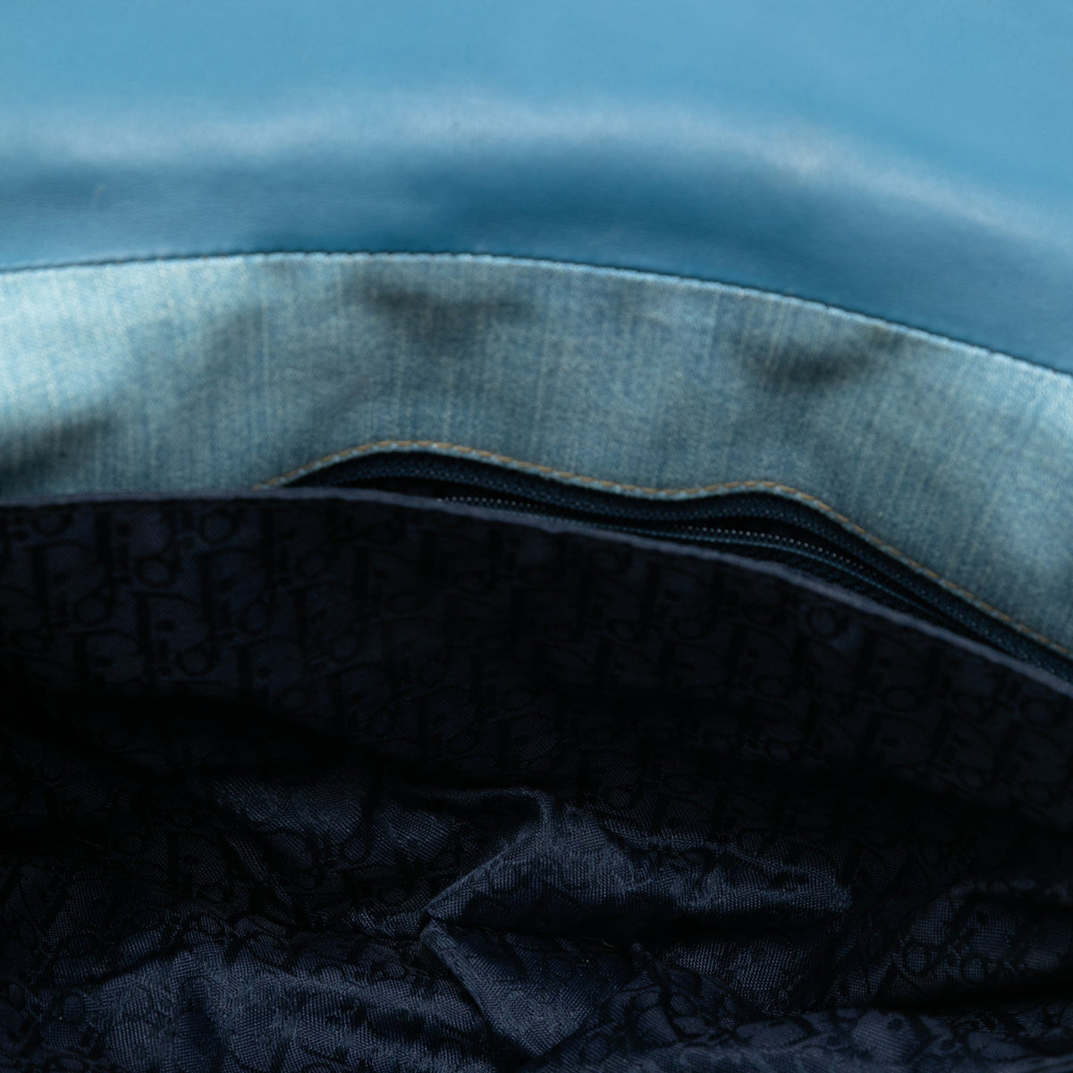 Blue Dior Denim Admit It Flap Hobo Bag Rovelle Bags