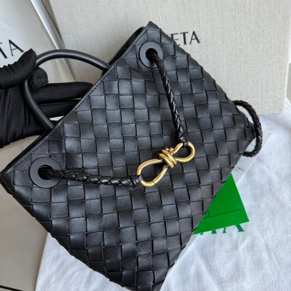 Bottega Veneta Small Andiamo Black Intrecciato Handbag 2026