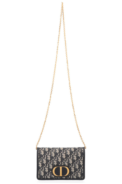 Christian Dior 2 In 1 30 Montaigne Pouch Oblique Jacquard Rovelle Bags