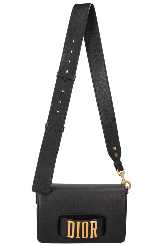 Christian Dior Dio R Evolution Clutch Bag Leather Black Rovelle Bags