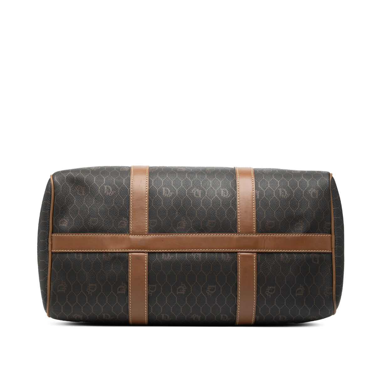 Black Dior Honeycomb Coated Canvas Boston Bag Rovelle Bags
