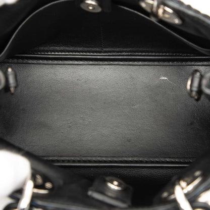 Blue Dior Small Tweed Patch Diorissimo Tote Satchel Rovelle Bags