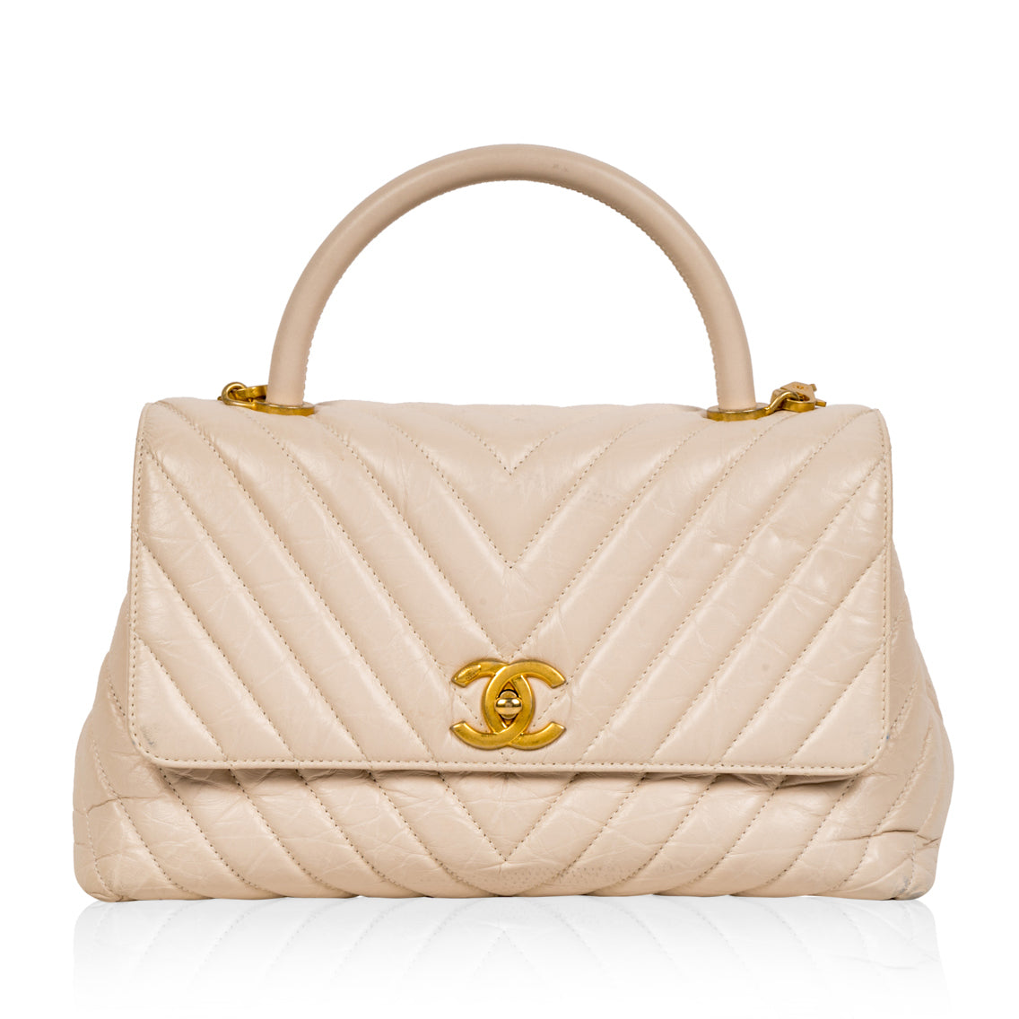Chanel Coco Handle - Medium - Cream Rovelle Bags