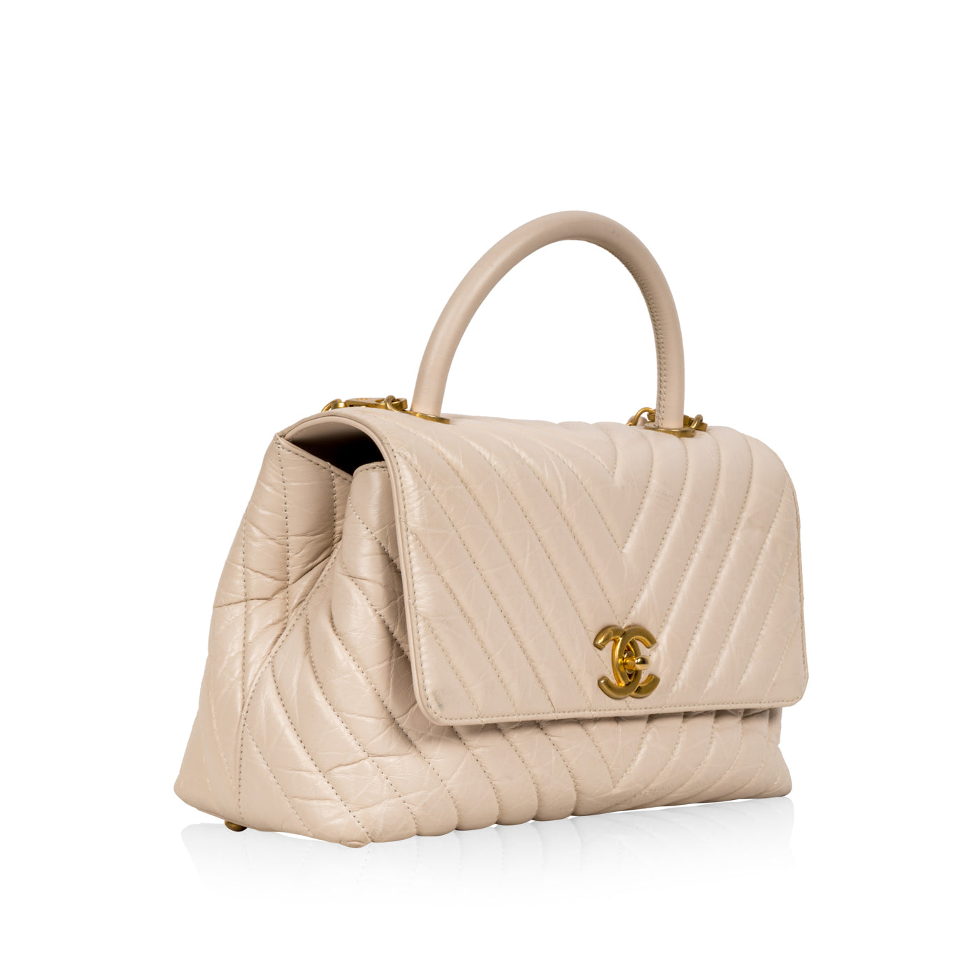 Chanel Coco Handle - Medium - Cream Rovelle Bags