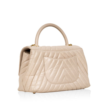 Chanel Coco Handle - Medium - Cream Rovelle Bags