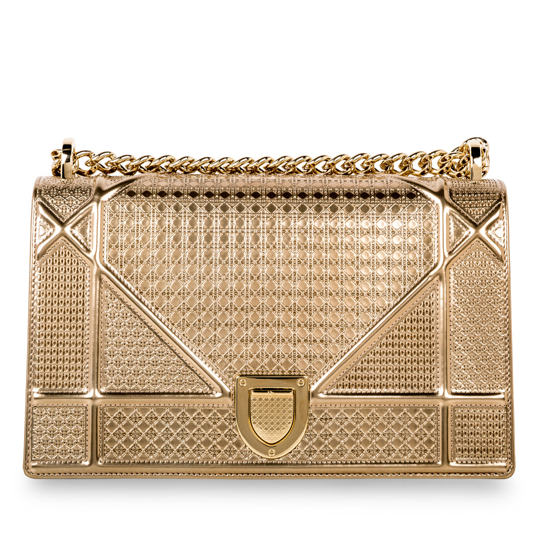 Dior Chain Leather Shoulder Bag Rovelle Bags