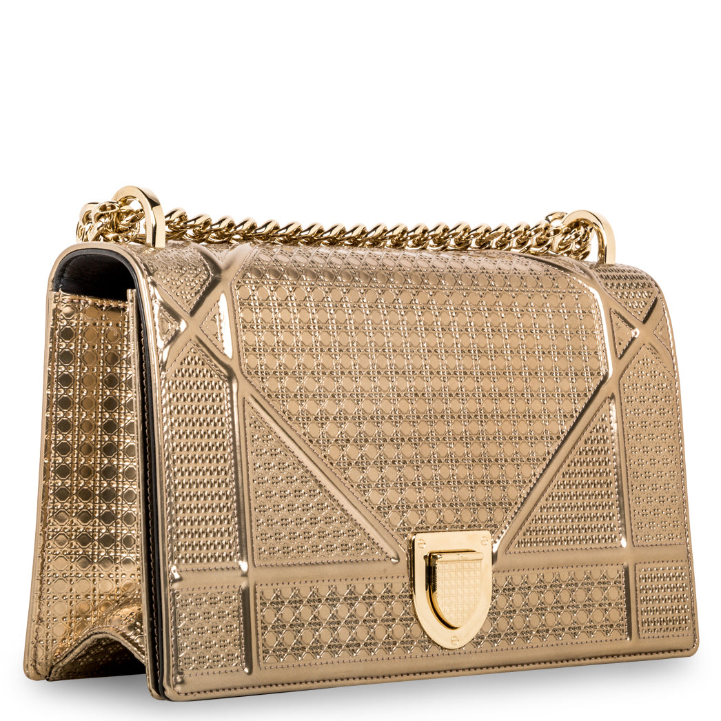 Dior Chain Leather Shoulder Bag Rovelle Bags