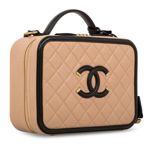 Chanel Vanity Caviar Black Clutch Style 10 Rovelle Bags