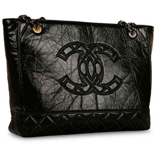 Chanel Timeless Calfskin Black Tote Bag Rovelle Bags
