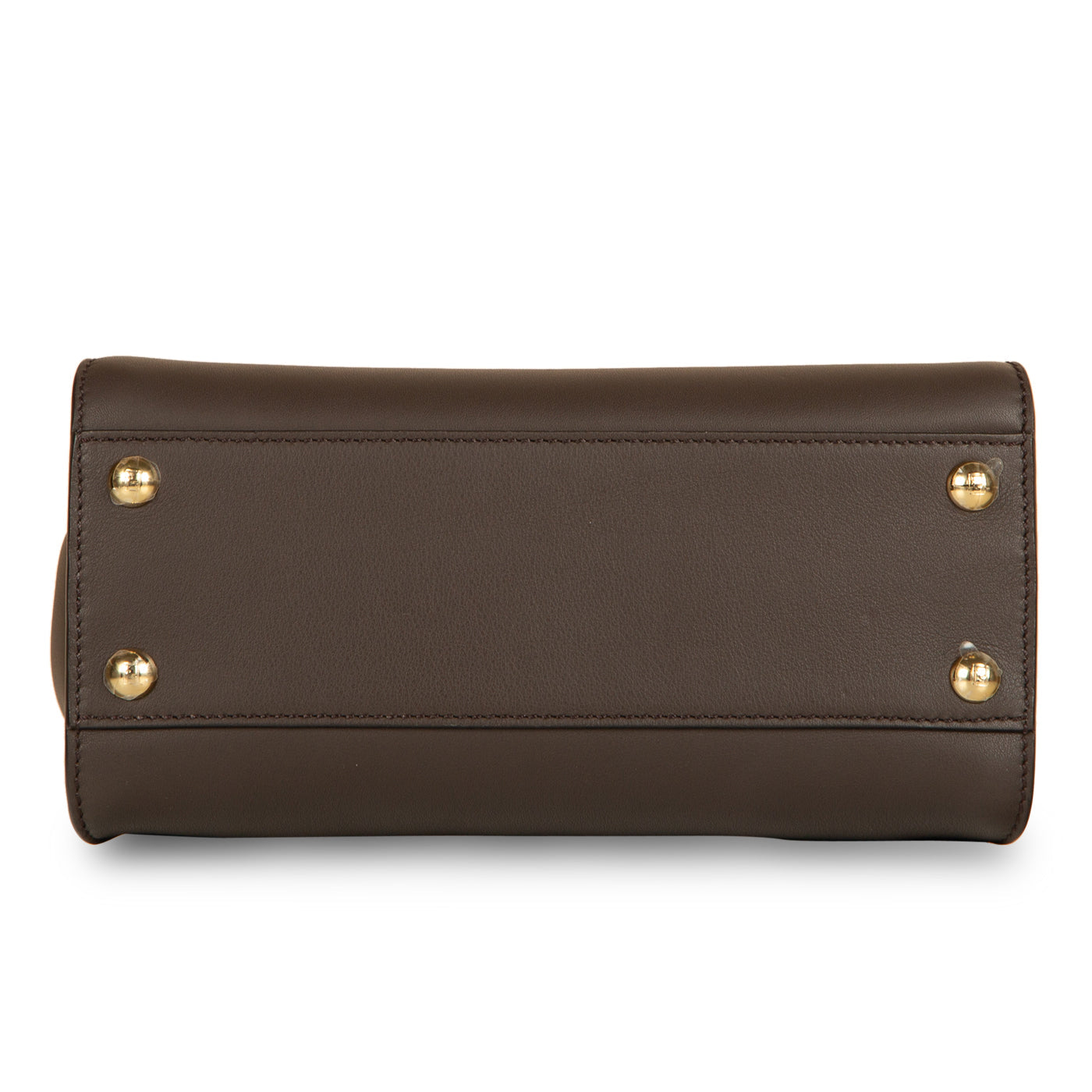 Fendi Peekaboo Leather Brown Handbag Brown Rovelle Bags