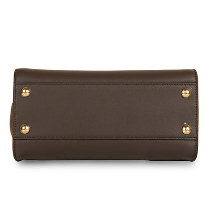 Fendi Peekaboo Leather Brown Handbag Brown Rovelle Bags