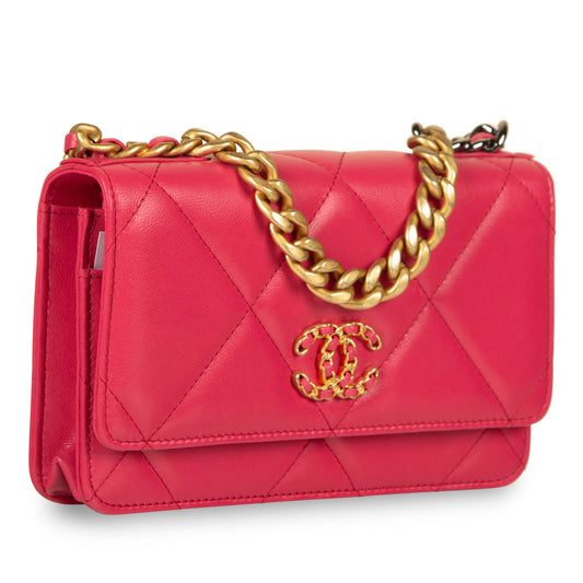 Chanel Wallet On Chain Lambskin Gold Crossbody Style 2 Rovelle Bags