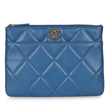 Chanel 19 Flap Clutch - Royal Blue Rovelle Bags