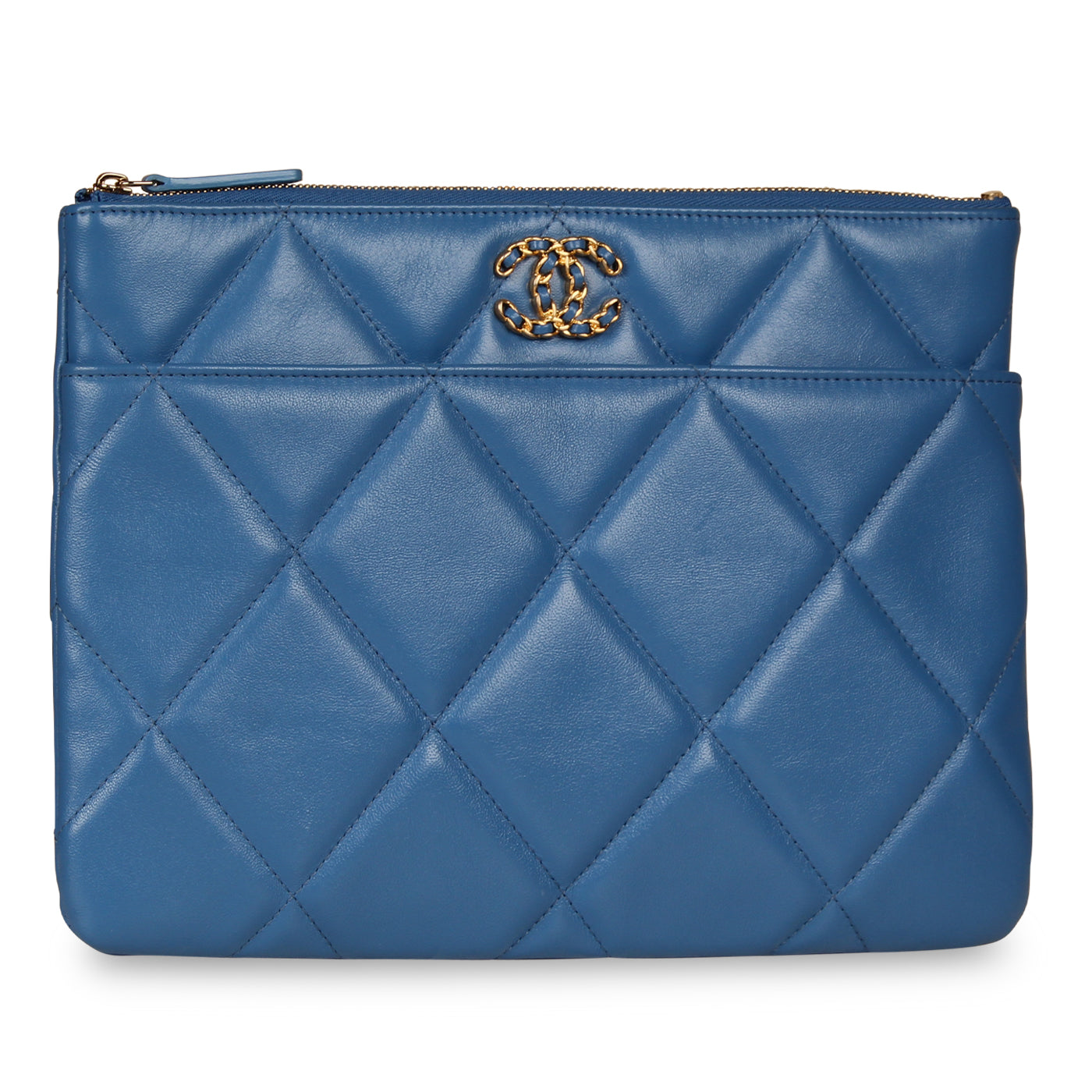 Chanel 19 Flap Clutch - Royal Blue Rovelle Bags
