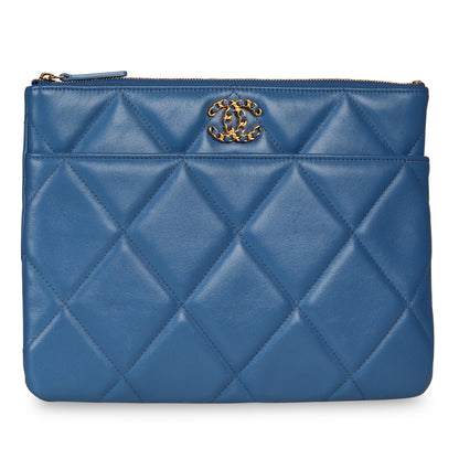 Chanel 19 Flap Clutch - Royal Blue Rovelle Bags
