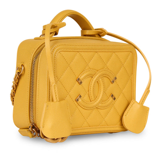 Chanel Vanity Caviar Gold Clutch Caviar Rovelle Bags