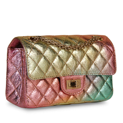Chanel Classic Flap Calfskin Gold Shoulder Bag Style 2 Rovelle Bags