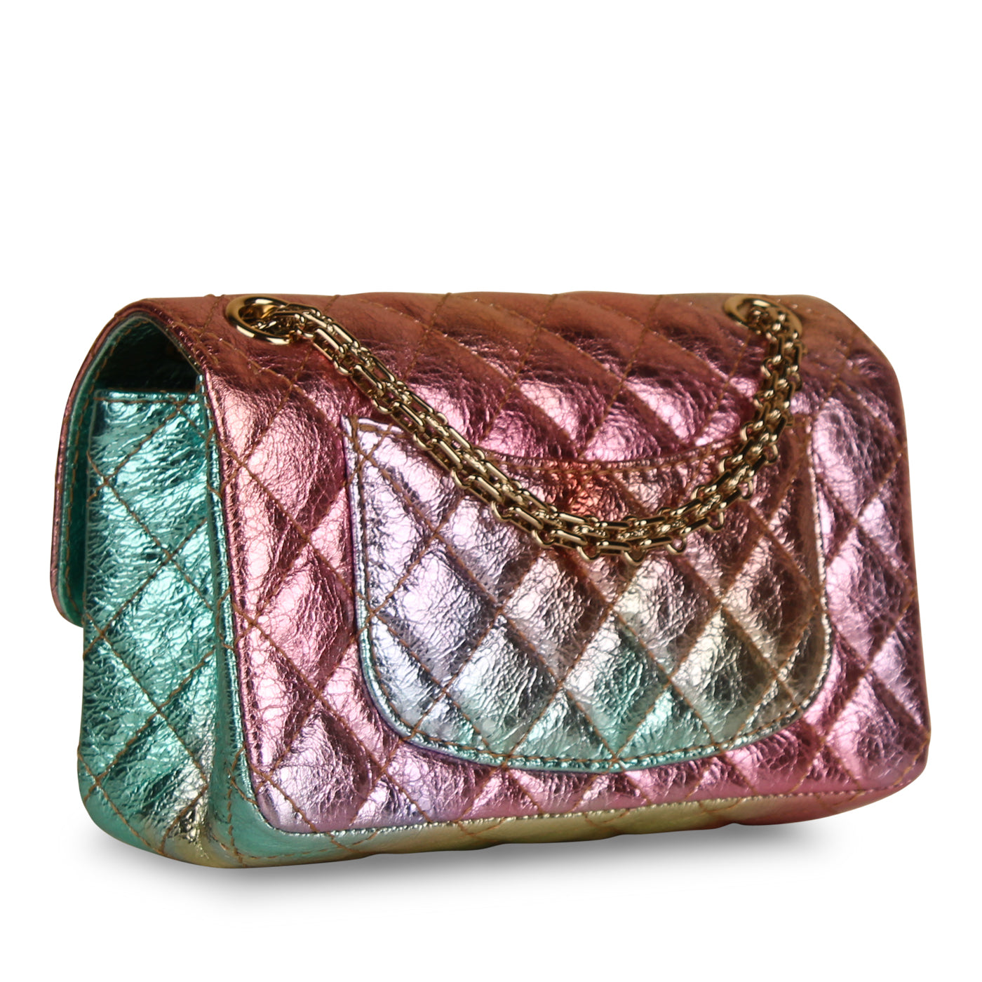 Chanel Classic Flap Calfskin Gold Shoulder Bag Style 2 Rovelle Bags