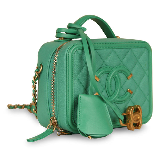 Chanel Mini Filigree Vanity Case Rovelle Bags