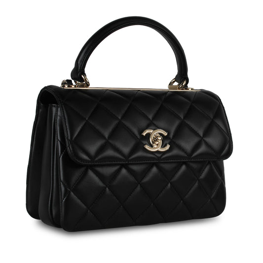Chanel Luxury Lambskin Black Handbag Style 16 Rovelle Bags