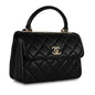Chanel Luxury Lambskin Black Handbag Style 16 Rovelle Bags