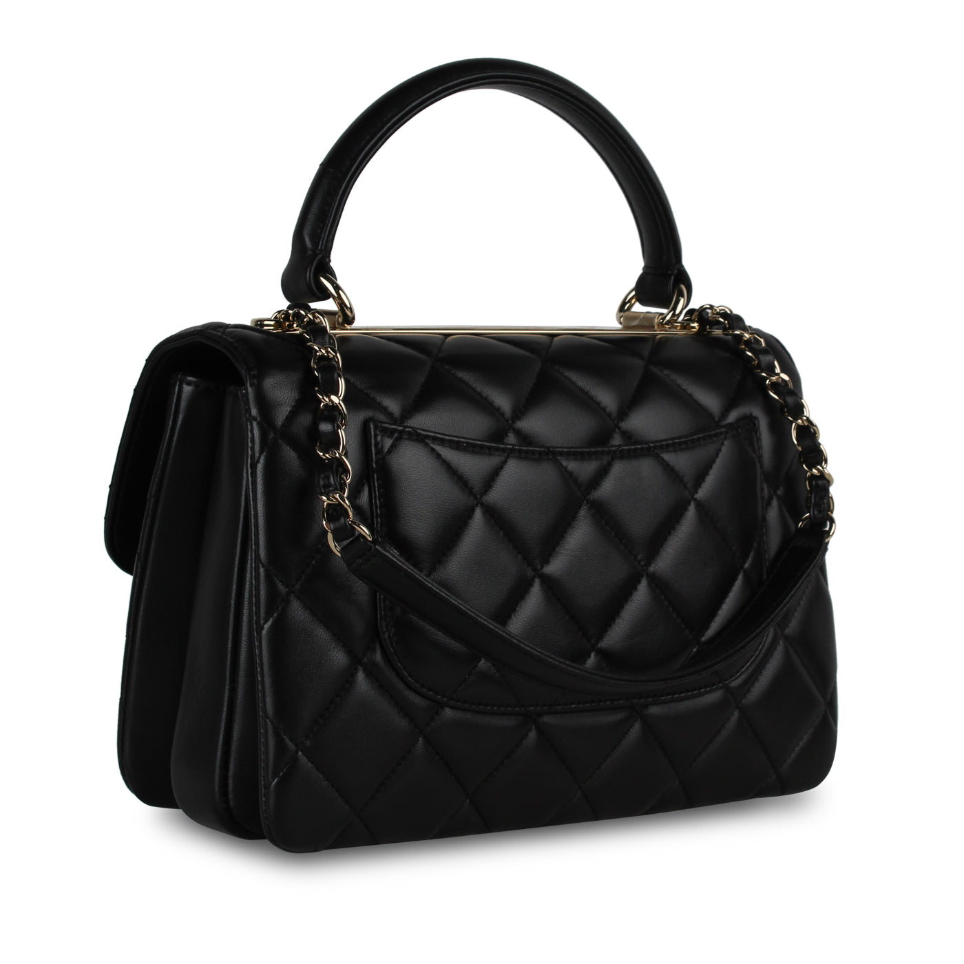 Chanel Luxury Lambskin Black Handbag Style 16 Rovelle Bags