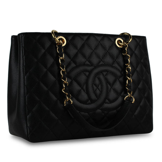 Chanel Timeless Caviar Black Tote Bag Style 18 Rovelle Bags