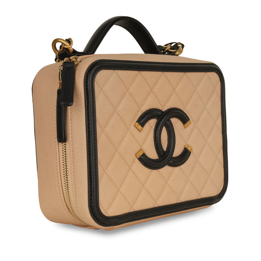 Chanel Vanity Lambskin Black Clutch Style 4 Rovelle Bags