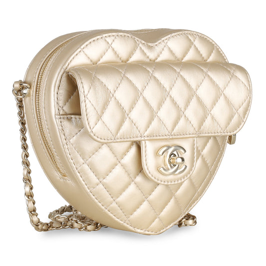 Chanel Luxury Lambskin Gold Handbag Style 9 Rovelle Bags