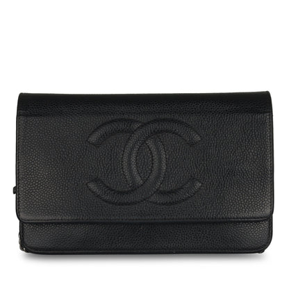Chanel Cc Wallet On Chain - Black Rovelle Bags
