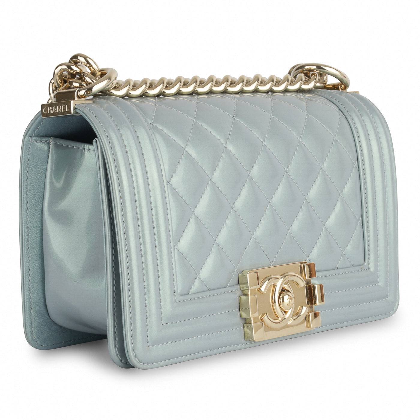 Chanel Boy Bag Quilted Gold Shoulder Bag Rovelle Bags