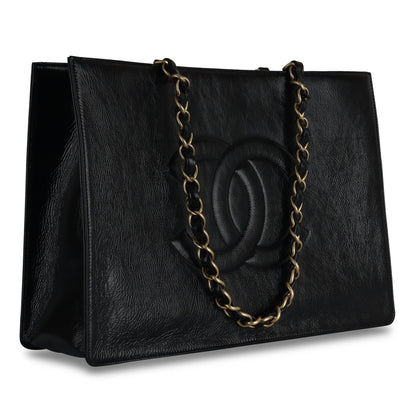 Chanel Luxury Leather Black Tote Bag Rovelle Bags