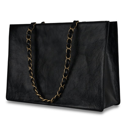 Chanel Luxury Leather Black Tote Bag Rovelle Bags