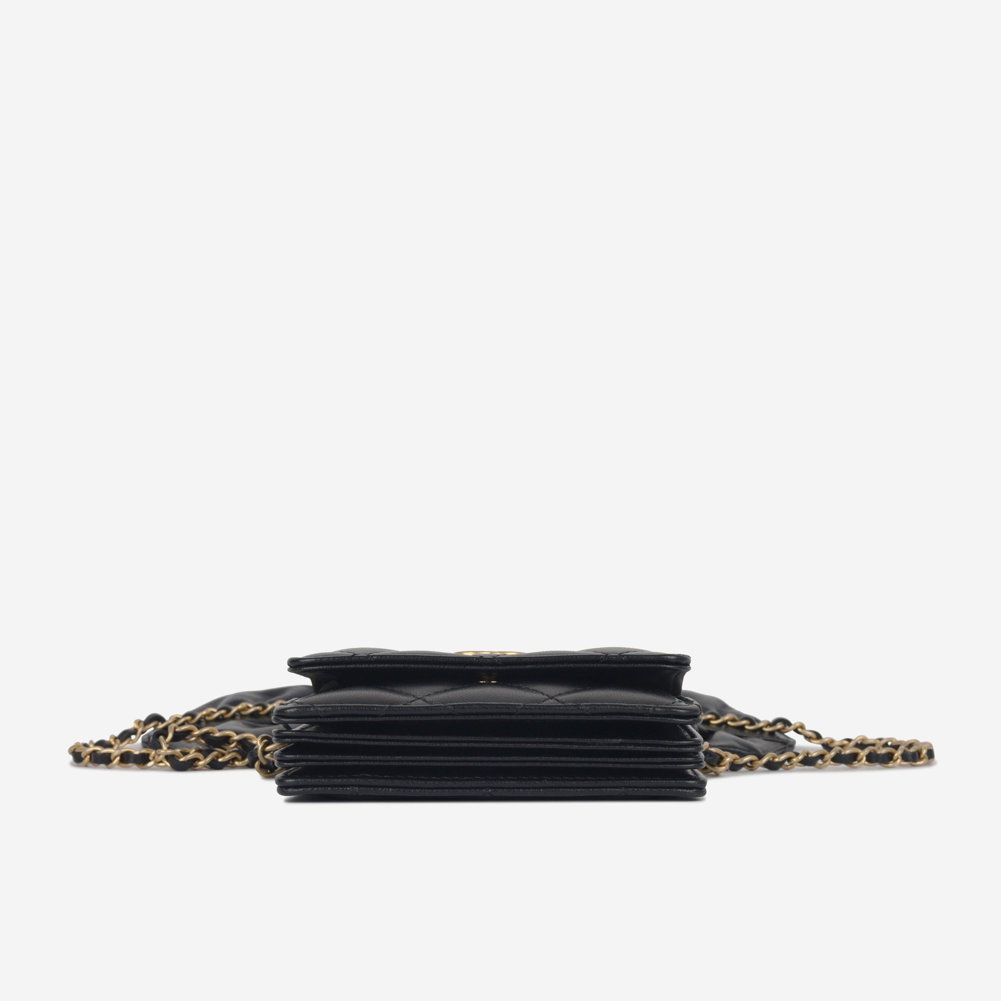Chanel Luxury Lambskin Black Handbag Style 12 Rovelle Bags