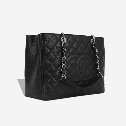 Chanel Shopping Tote Caviar Black Tote Bag Style 11 Rovelle Bags