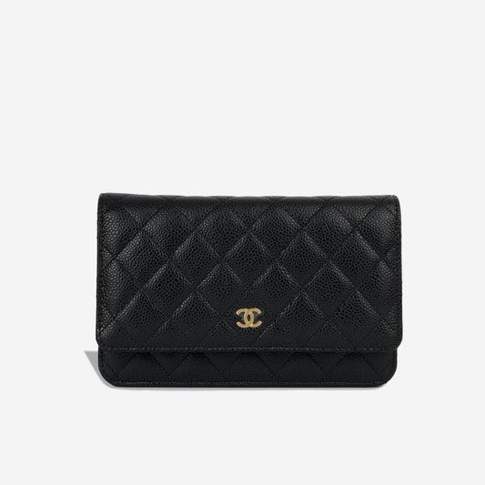 Chanel Wallet On Chain Caviar Black Crossbody Style 7 Rovelle Bags