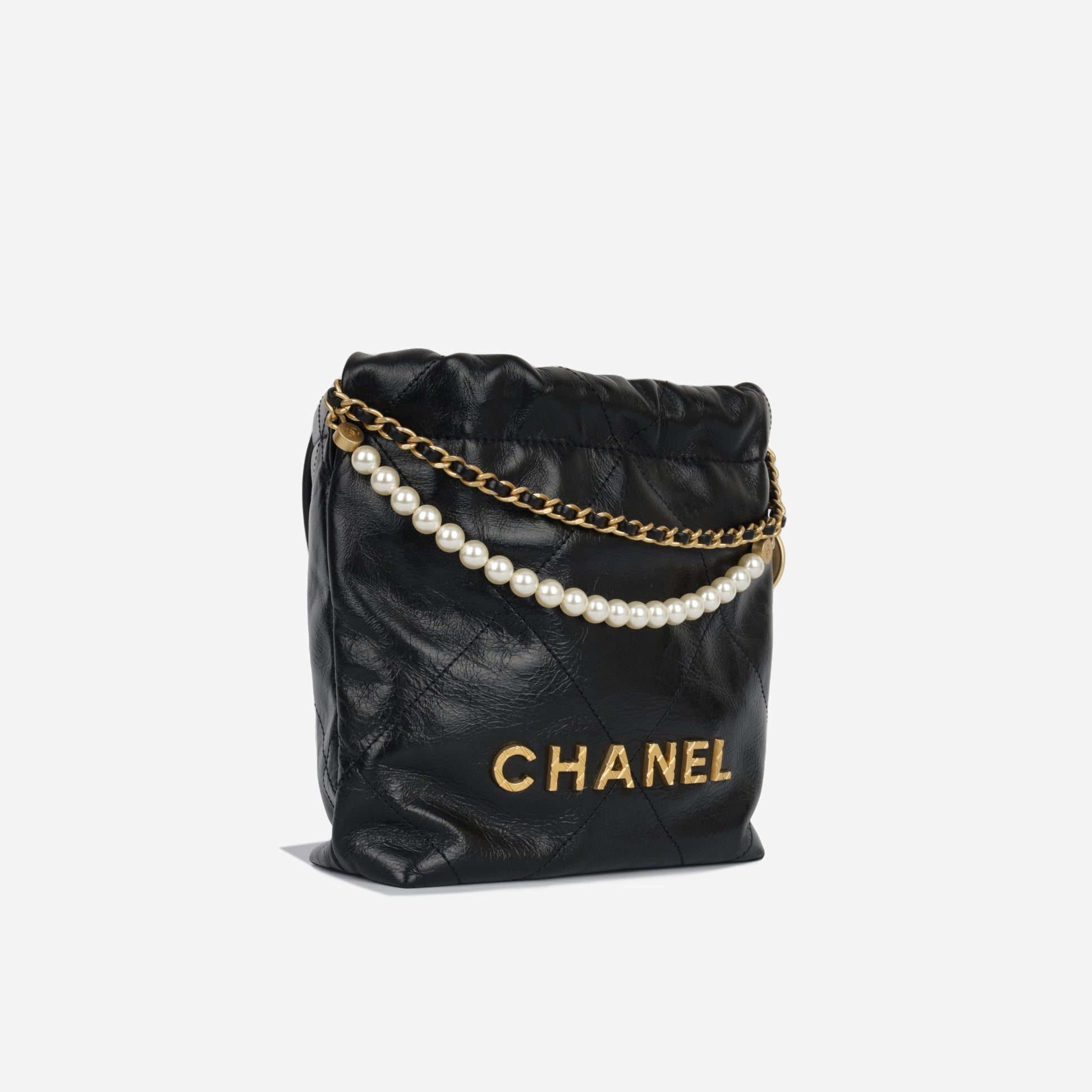 Chanel Chanel 22 Calfskin Black Shoulder Bag Style 5 Rovelle Bags