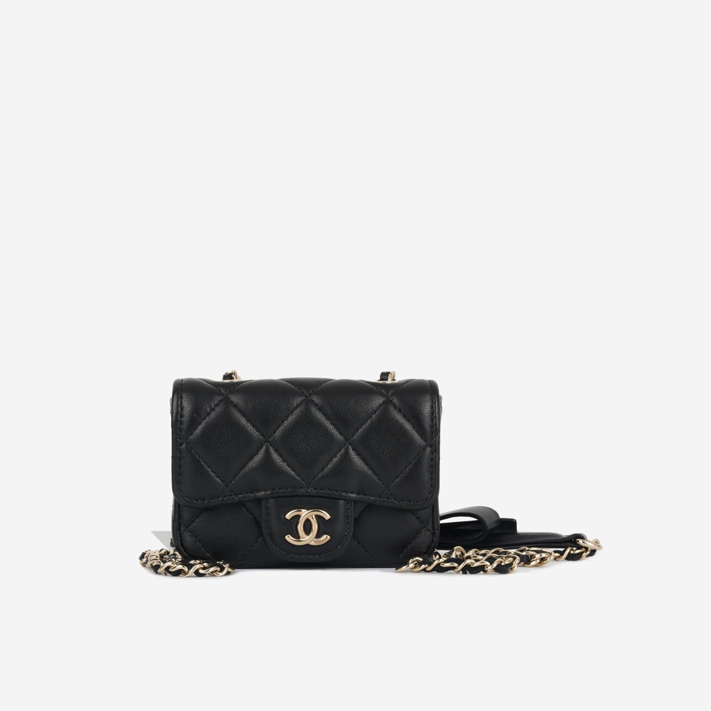Chanel Luxury Lambskin Black Handbag Style 3 Rovelle Bags