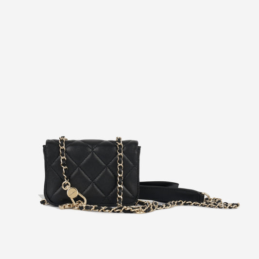 Chanel Luxury Lambskin Black Handbag Style 3 Rovelle Bags