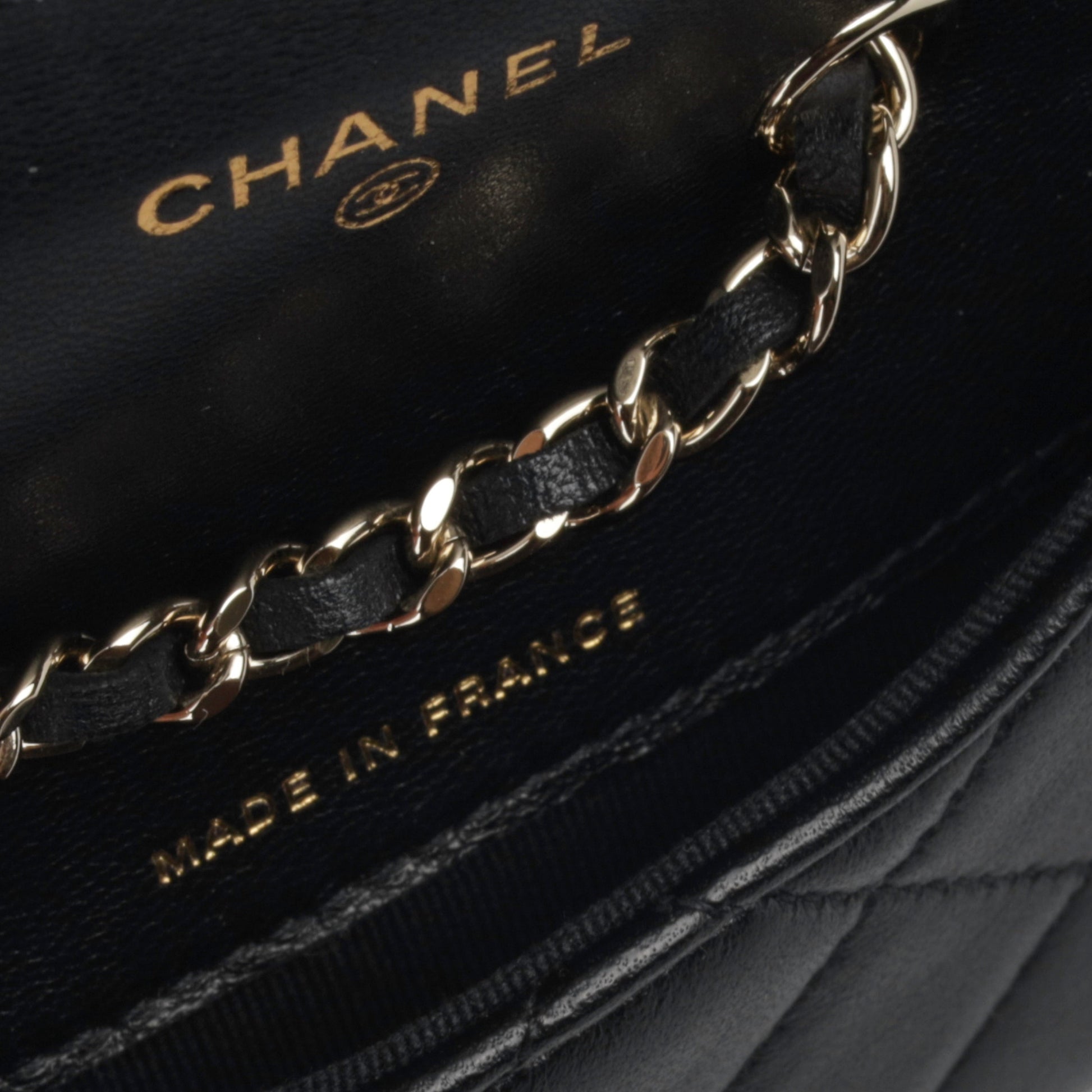 Chanel Luxury Lambskin Black Handbag Style 3 Rovelle Bags