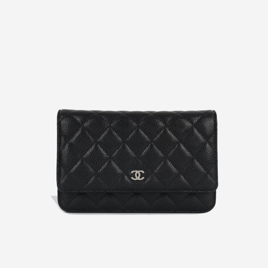 Chanel Wallet On Chain Lambskin Black Crossbody Style 8 Rovelle Bags