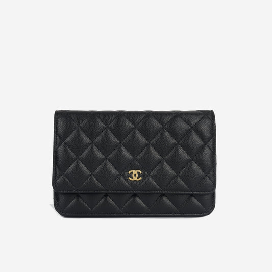 Chanel Wallet On Chain Lambskin Black Crossbody Style 9 Rovelle Bags