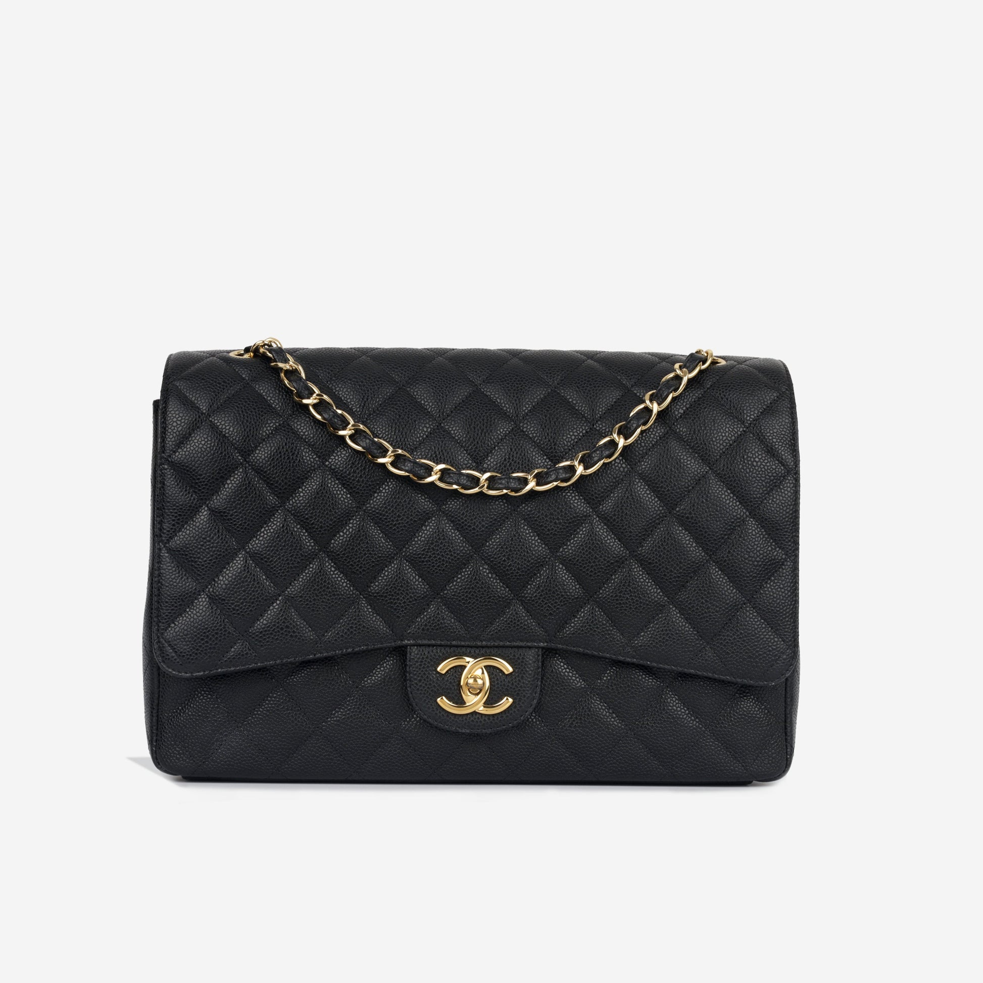 Chanel Maxi Classic Flap - Black Caviar Rovelle Bags