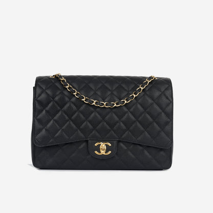 Chanel Maxi Classic Flap - Black Caviar Rovelle Bags
