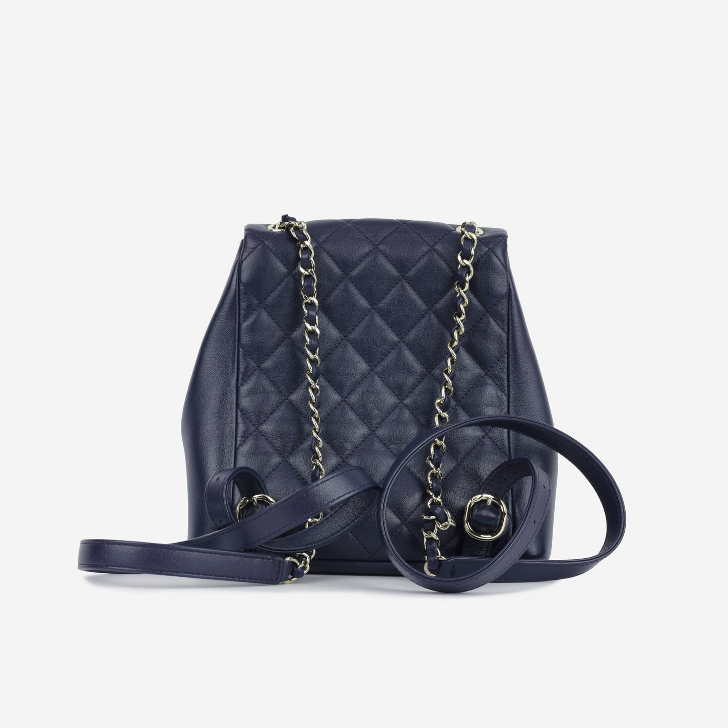Chanel Luxury Lambskin Gold Backpack Lambskin Rovelle Bags