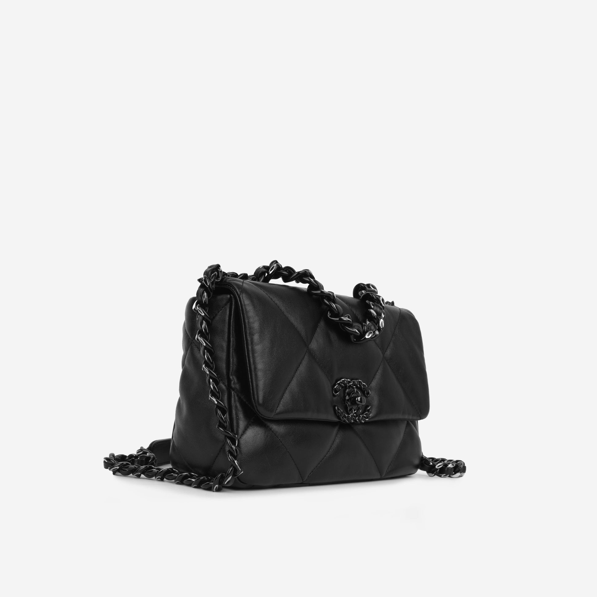 Chanel Chanel 19 Lambskin Black Shoulder Bag Style 10 Rovelle Bags