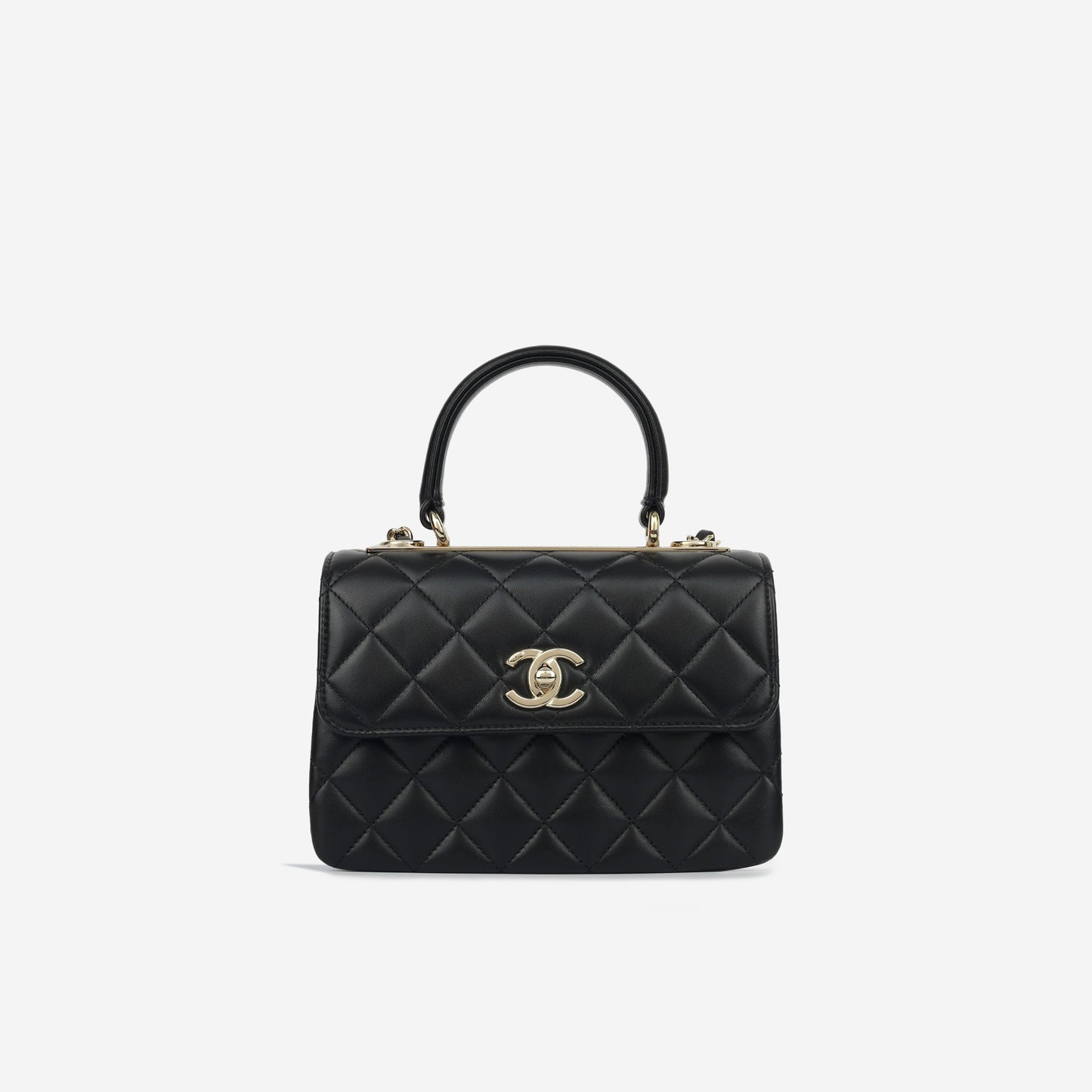 Chanel Luxury Lambskin Black Handbag Style 9 Rovelle Bags