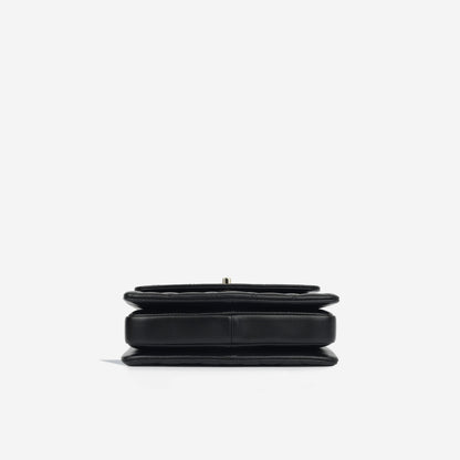 Chanel Luxury Lambskin Black Handbag Style 9 Rovelle Bags
